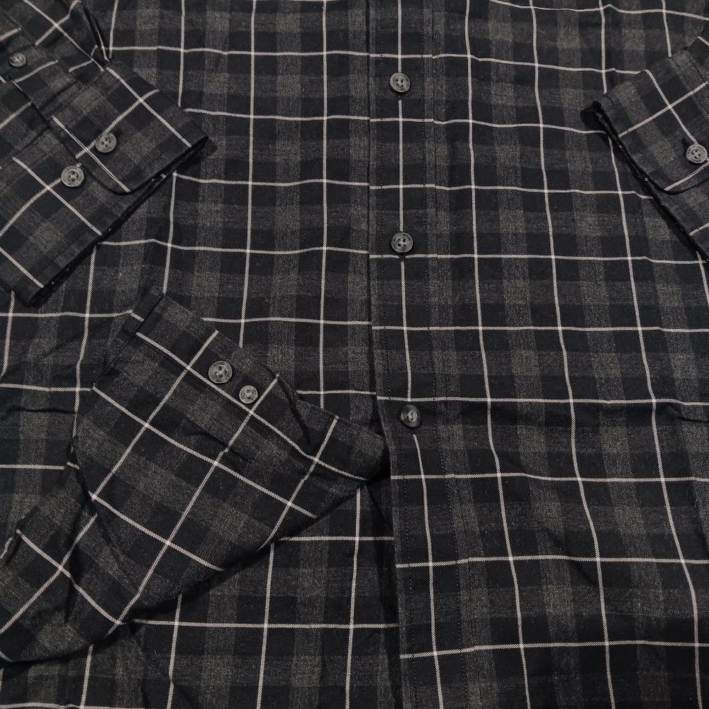 Pendleton Men's Dark Gray Plaid Button Down Shirt Size XL - Picture 5 of 10
